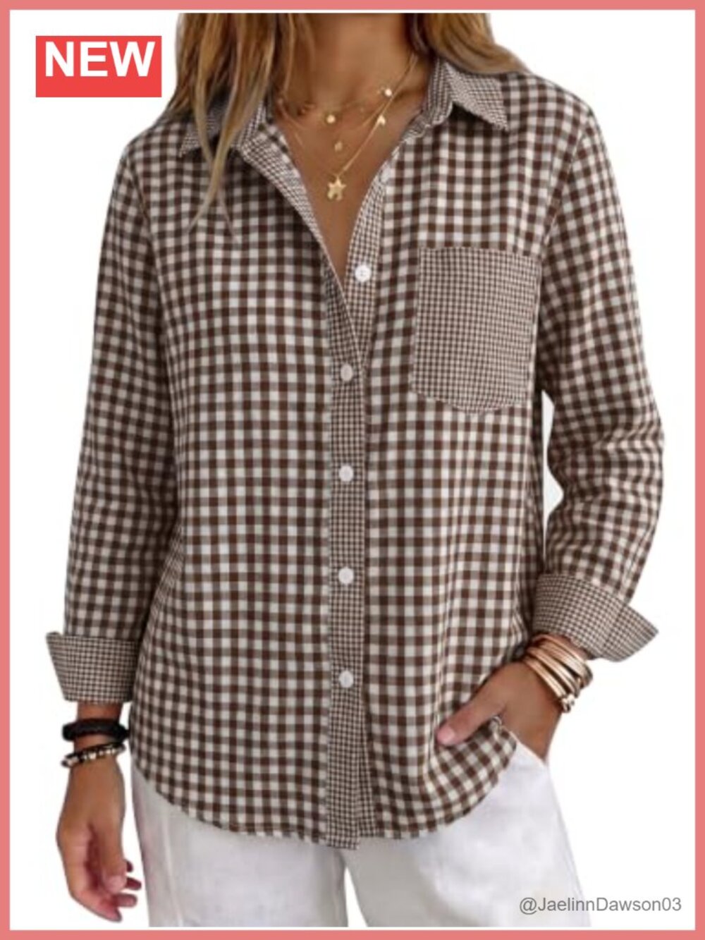 Long Sleeve Button Down Blouse Roll Tab Sleeve Curved Hem Work Top